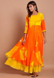 Check out our latest collection of indo western outfits which includes kaftan, palazoo we have an exhaustive range of designer dresses that bring together the most interesting choices of tailoring art and material finishes, featuring. Dresses Yellow Indo Western Dresses Buy Latest Indo Western Clothing Online Utsav Fashion