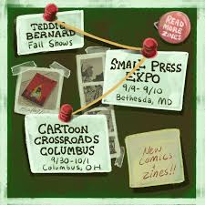 Hey I'm going to be at some come shows this fall!! @spxcomics and  @cartooncrossroads ! Come