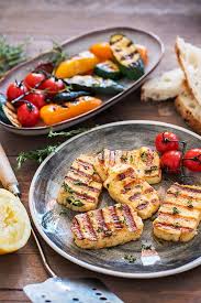 Marinierter Grill Halloumi Rezept Halloumi Vegetarisch Kochen Rezepte