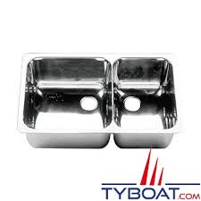 Aide pour rebranchement raccord et siphon évier 2 bacs de evacuation evier double bac image. Evier Double Inox 608 X 368 Mm Grand Bac A Droite Plastimo 428306 Tyboat Com