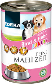 Da es viele hochwertige trockenfuttersorten in unserem shop gibt, können sie bei der wahl des futters auf die vorlieben ihres hundes eingehen. Edeka Feine Mahlzeit Junior Mit Geflugel Von Edeka