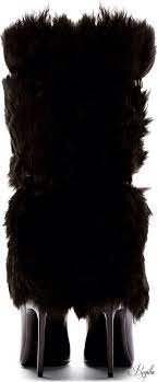Ysl Fur Boots The House Of Beccaria Furry Boots Saint Laurent Fashion Boots