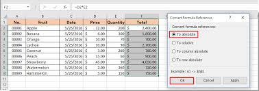 How To Force Formula To Always Use Same Cell In Excel
