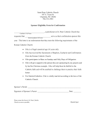 Sign up online now to start donating to st. Confirmation Sponsor Form St Peter S Catholic Church