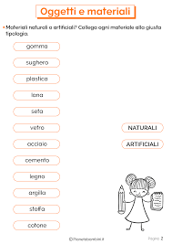Oggetti E Materiali Schede Didattiche Per La Scuola Primaria Lezioni Di Tecnologia Classe Di Scienze E Tecnologia Didattica