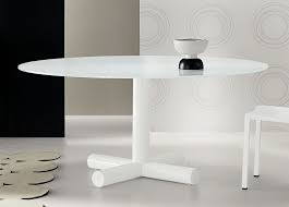 Modern White Round And Oval Glass Dining Table On Dining Room Decorative Home Interio White Round Dining Table White Glass Dining Table White Dining Room Table