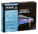 Advanced Constant-Lit Lightshow 50 LED Icicle Lights NOMA