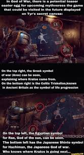 In God Of War There Is A Potential Teaser Easter Egg For Upcoming Mythverses The Game On The Top Right The Greek Symbol Of War Ares Can Be Seen Explaining Where Kratos Although often called the god of war, he is more correctly defined as the tutelary god of warriors. greek symbol of war ares