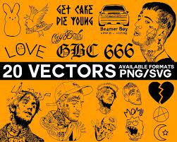 Lil Peep Vector Pack Svg Lil Peep Svg Lil Peep Cricut Lil Etsy Svg Silhouette Photos Vector