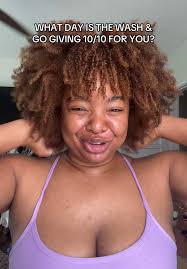 My curly girls who do wash & gos what’s the verdict cause day 4 is usually  my sweet spot✨🫶🏽🎀#greenscreenvideo #curlyhair #curlyhairstyles  #curlsroutine #washandgo #fyp