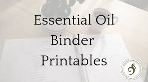 Essential Oils Organizational Binder Templates Nature Notes