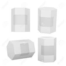Download White Hexagon Box Packaging With Clipping Path Mock Up Packaging Stock Photo Picture And Royalty Free Image Image 31862367
