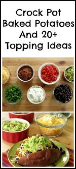 A medium order of fries, in comparison, is 420 calories. Crock Pot Baked Potatoes And 20 Topping Ideas The Dinner Mom Crock Pot Baked Potatoes Recipes Crock Pot Cooking