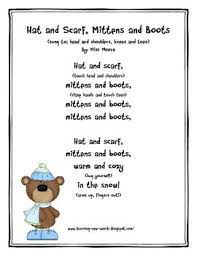 Hat Scarf Mittens And Boots Original Poem Preschool Songs Winter Preschool School Songs