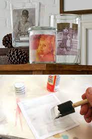 Mod Podge Photo Transfer To Glass Vases Mod Podge Photo Transfer Glass Transfer Mod Podge Glass