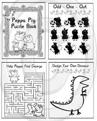 Peppa Pig Printable Puzzle Quiz Colouring Book Ideal Etsy In 2021 Printable Puzzles Puzzle Books Peppa