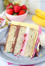 Banana Split Layer Cake Best Banana Split Cake Recipe Banana Split Cake Banana Split Cake Recipes