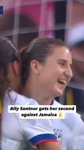 Ally Sentnor scored twice in the first 30 minutes against Jamaica ⚽️⚽️
