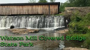 I got some cool photos that i shared on the vi. Watson Mill Covered Bridge State Park Honeysuckle Abandoned Steel Bridge Youtube