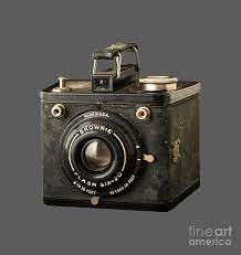 Antique vintage kodak duaflex ii 620 film camera lens clean. Classic Vintage Kodak Brownie Camera Tee Photograph By Edward Fielding