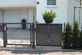 Mulltonnenbox Alu Aluminium Mulltonnenboxen Von Zaun Fackler Mulltonnenbox Mulltonnenverkleidung Mobilheim Veranda
