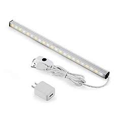 Dimmable Led Under Cabinet Lighting Memory Function 12inch Neutral White 5000k 3m And Magnet Mounted Ul Listed Plug Usb Powered Led Closet Light Bar Under Counter Lighting With Ul Plug Walmart Com