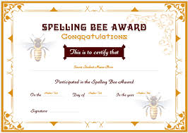 Nevertheless, make sure to practice your spoken english skills. Spelling Bee Certificate Templates For Word Word Excel Templates