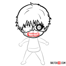 Ken kaneki (金木 研, kaneki ken ) is the main protagonist of the tokyo ghoul series. How To Draw Ken Kaneki Chibi Tokyo Ghoul Sketchok