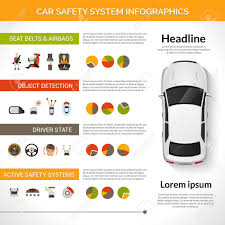 Car Safety Driver Condition Control System Infographics Set With