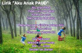 Lirik Lagu Aku Anak Paud Tidak Takut Dan Malu Arsia Lirik