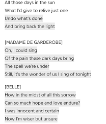 Days In The Sun Beauty And The Beast Beauty And The Beast Album Songs Beautiful Quotes