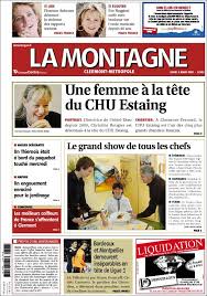 25e numéro de la montagne entreprendre. Journal La Montagne France Les Unes Des Journaux De France Edition Du Lundi 8 De Mars De 2010 Kiosko Net