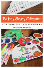Lesson ideas, printables, bulletin boards, poems, and much more for your literature unit! The Very Hungry Caterpillar Printable Book Color And Number Names The Natural Homeschool