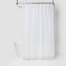 Find baby shower backdrops at the lowest price guaranteed. Textured Dot Fringed Shower Curtain White Opalhouse Target