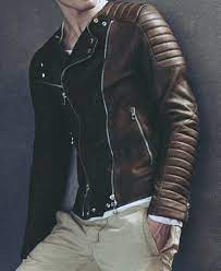 Balmain Ph By Billy Ballard Brown Leather Jacket Men Mens Fashion Edgy Leather Jacket Men