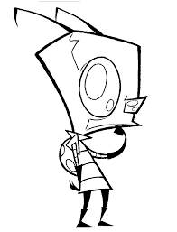 The resolution of image is 1035x1455 and classified to invader zim, coloring pages, christmas lights border. Invader Zim Think Of Something Coloring Pages For Kids Fa0 Printable Invader Zim Coloring Pages For Coloring Pages Coloring Pages For Kids Kid Coloring Page