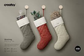 Stocking Mockup Set Creative Creative Market Mockup Free Psd