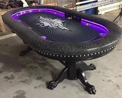 Custom Poker Table Strip Lights Controller To Purple Poker Table Custom Poker Tables Poker