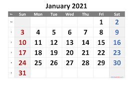 The second january 2021 calendar is an inspirational one with a verse from the bible that says, he has made everything beautiful in his time. the final next set of free printable january 2021 calendar planners is specially created for the little ones. 2021 January Free Printable Calendar Free Premium Free Printable 2021 Monthly Calendar With Holidays