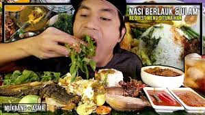 Cakap lah ulam apa, dari ulam raja. 04 Request Nasi Berlauk Kampung Ulam Ulaman Mukbang Malaysia Jering Budu Gulai Kawah Daging Youtube