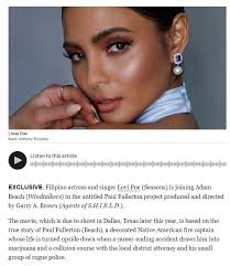 Lovi Poe Is Part Of Untitled Paul Fullerton Movie Produced & Directed By  Garry A. Brown