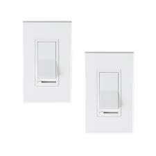 Cloudy Bay In Wall Dimmer Switch For Led Light Cfl Incandescent 3 Way Single Pole Dimmable Slide 600 Watt Max Cover Plate Included Cloudy Bay Lighting