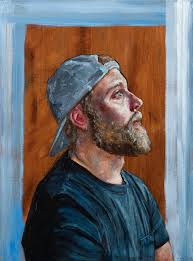 Painting a helmet is a fun activity that gives your helmet a custom look. Peter Lupkin Ben Original Oil Painting Portrait Of The Artist S Brother In A Baseball Cap For Sale At 1stdibs