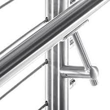 Handrail banister in stainless steel. Round Stainless Steel Handrail Components