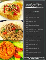 Nasi berikut kumpulan rahasia aneka kreasi dan variasi olahan resepi nasi goreng khas malaysia sajian sedap istimewa dan pantas lengkap dengan. Hi Kini Kiosk D Nona Signatures D Nona Signature S Facebook