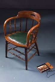 Industrial Captains Chair In Solid Oak 1920s 2 Chair Solid Oak Chair Design