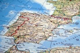 All languages of france, spain, portugal, andorra & basque country are represented on this map. Map Of Spain Portugal And Part Of France Stock Photo Picture And Royalty Free Image Image 6834588