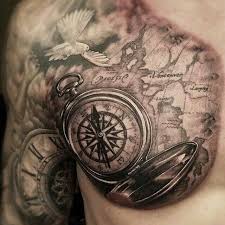 Pin By Markus Mies On Ink Map Tattoos Tattoos For Guys Pirate Tattoo
