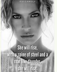 She's finally hit the point where she's done with it all. She's done with  people letting her down, trying to disrespect her and hurt her. No more.  She has been beaten down
