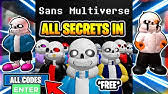 At the time of reaching this milestone they had 513 players there is now a new event and with that is a new code! All New Codes For Sans Multiversal Battles Get The Legendary Sans Roblox Youtube